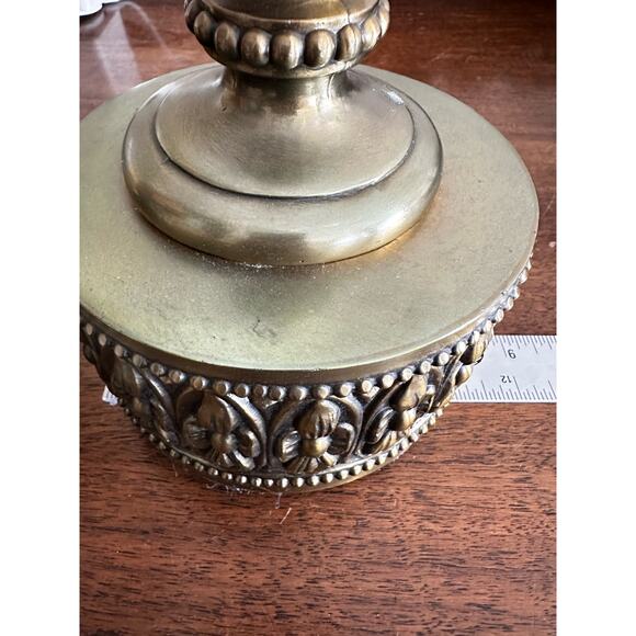 FREE SHIP Hollywood Regency TWO SET Vintage Lamp Crystal Glass Like Westfield - Picture 7 of 16